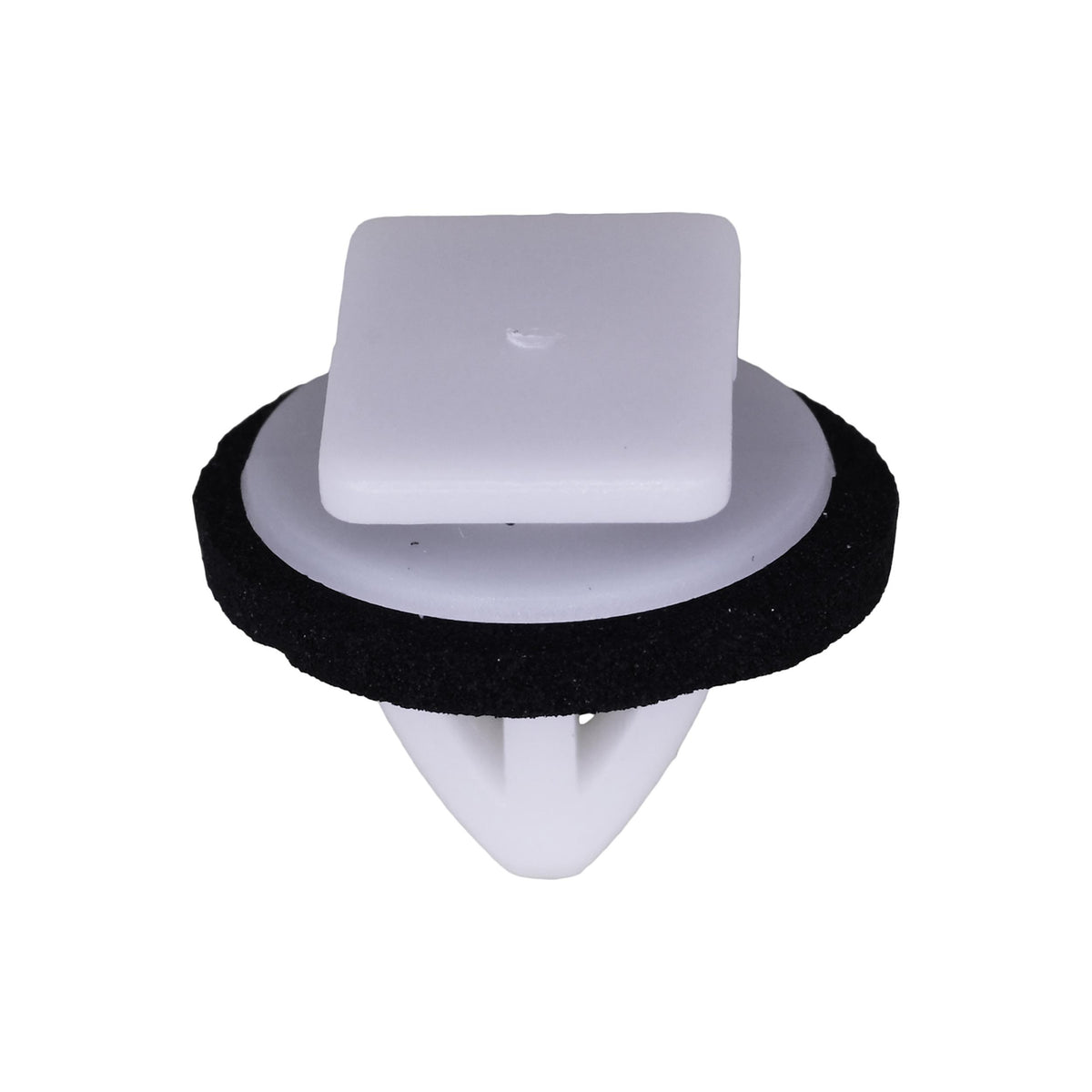 12mm White Nylon Molding Clip with Sealer, 16mm Head