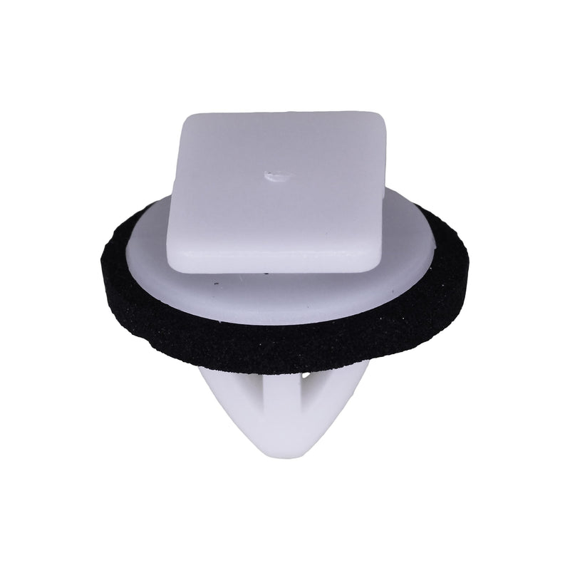 12mm White Nylon Molding Clip with Sealer, 16mm Head