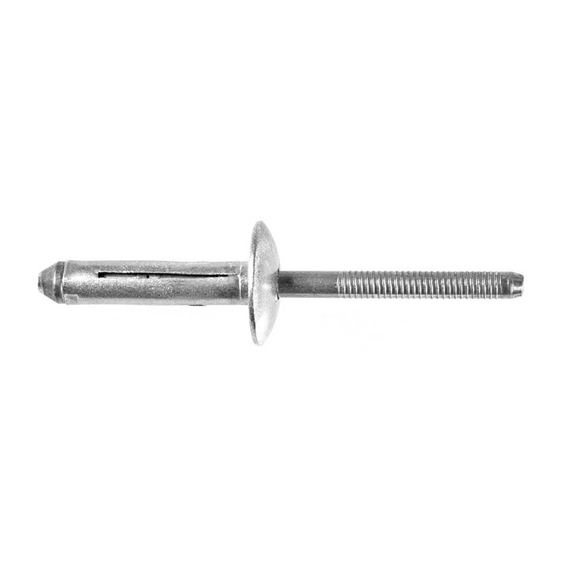 1/4" Specialty Rivet, 3/16"-3/8" Grip, Aluminum Body, Aluminum Mandrel