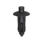 6mmx14mm Black Nylon Push-Type Retainer with Drive Pin, 12mm Head