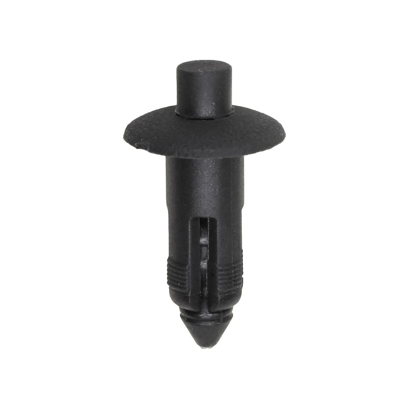 6mmx14mm Black Nylon Push-Type Retainer with Drive Pin, 12mm Head