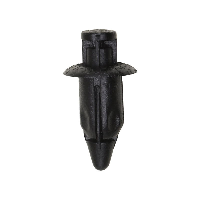 7mmx9mm Black Nylon Push-Type Retainer with Drive Pin, 11mm Head