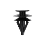 11mmx14mm Black Nylon Triple Head Trim Panel Christmas Tree Retainer, 16mm Head