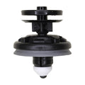8mmx8mm Black & White Nylon Push-Type Retainer, 22.5mm Head