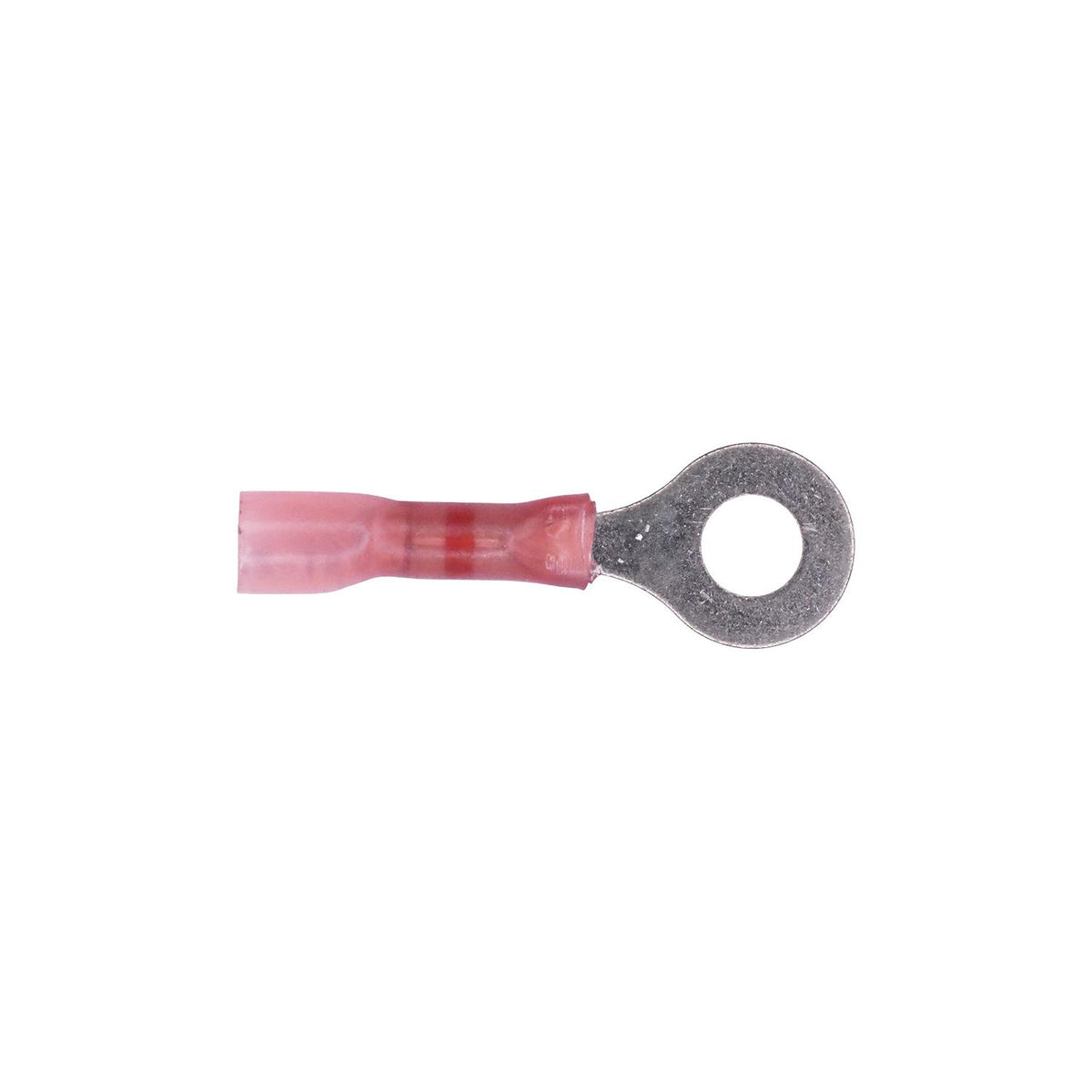 Red Crimp And Solder Ring Terminal, 20 to 18 Gauge, Sealed Crimp & Solder