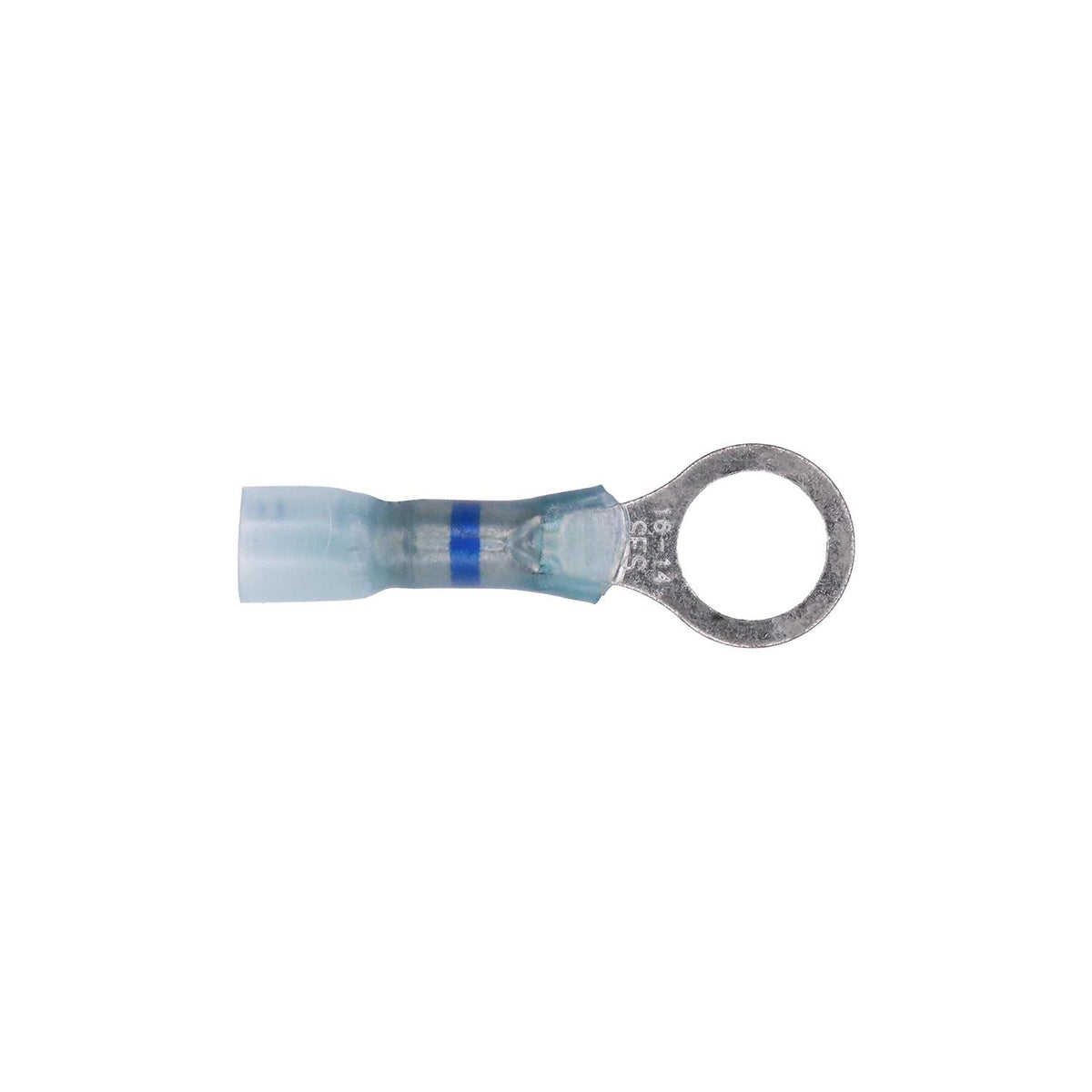Blue Crimp And Solder Ring Terminal, 16 to 14 Gauge, Sealed Crimp & Solder