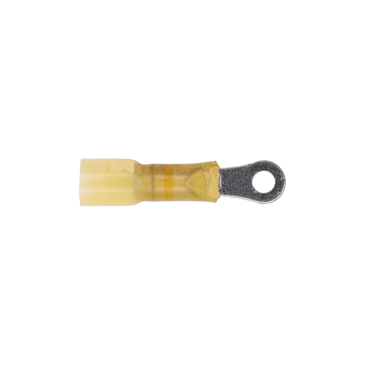 Yellow Crimp And Solder Ring Terminal, 10 & 12 Gauge, Sealed Crimp & Solder