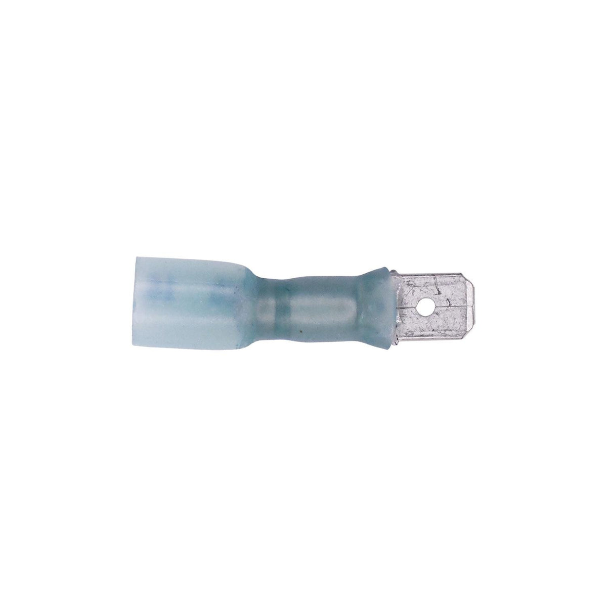 Blue Male Disconnect Crimp And Solder Slip-On Connector, 16 to 14 Gauge
