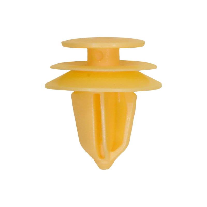 9.5mmx14mm Yellow Nylon Triple Head Christmas Tree Retainer, 18mm Head