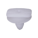 9mmx5.3mm White Nylon Molding Clip, 15mm Head