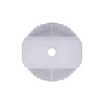 9mmx5.3mm White Nylon Molding Clip, 15mm Head