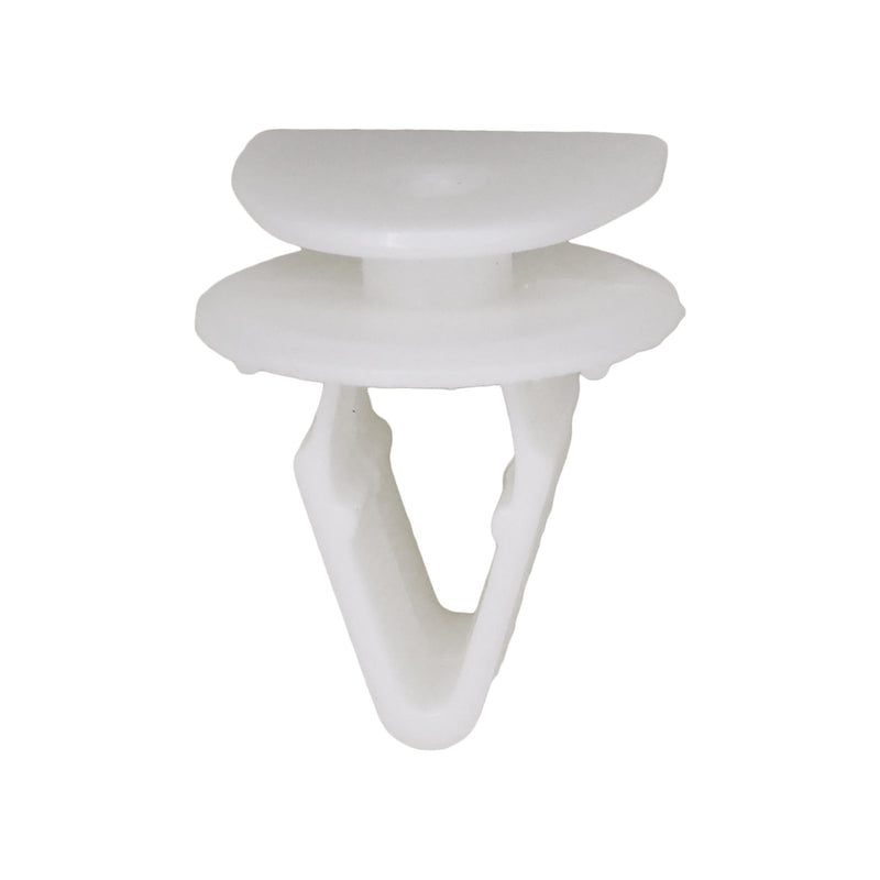 13mm White Nylon Cowl & Dash Molding Clip, 16mm Head