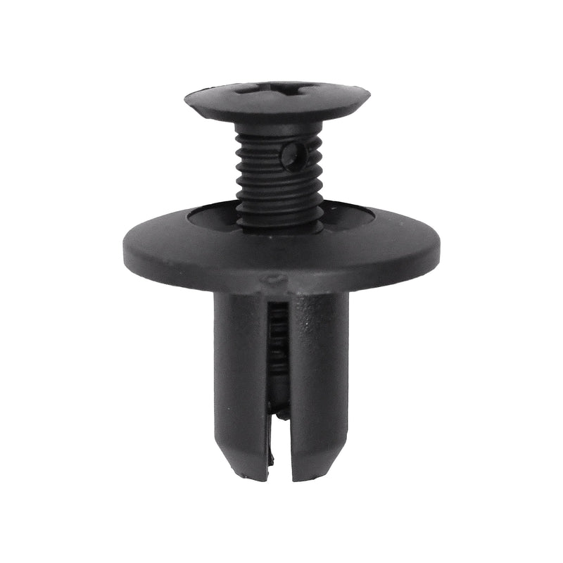 8mmx12mm Gray Screw-Type Retainer with Open End, 18mm Head