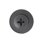 8mmx12mm Gray Screw-Type Retainer with Open End, 18mm Head