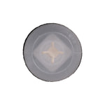 M4.2 White Nylon Screw Grommet, 16mm Head, Natural