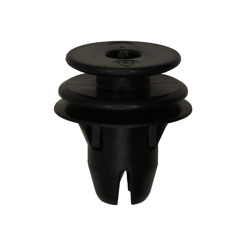 9mmx13mm Black Nylon Triple Head Christmas Tree Retainer, 18mm Head