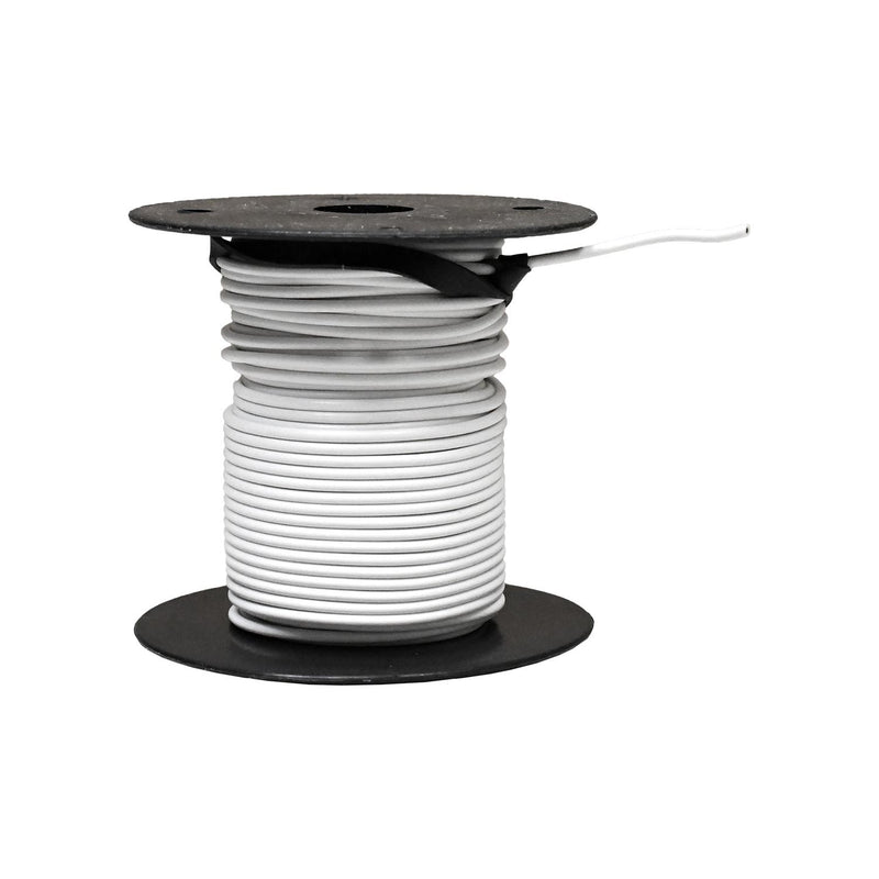 White 20 Gauge Primary Wire, .085" OD