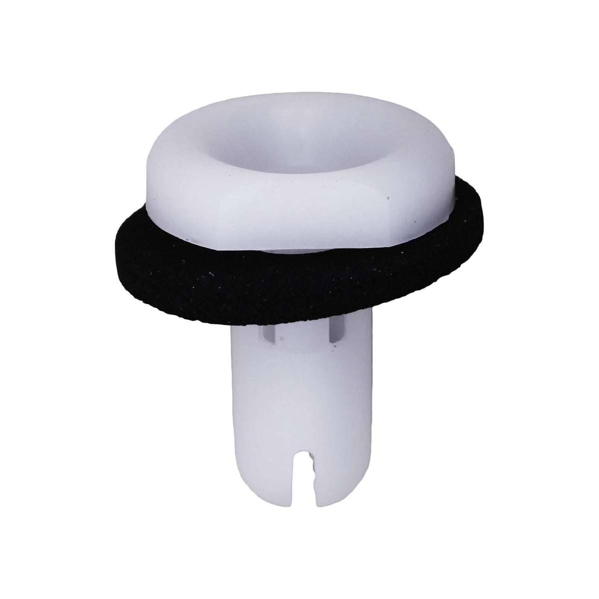 15mm White Nylon Trim Panel Grommet with Sealer, 12mmx14.5mm Head