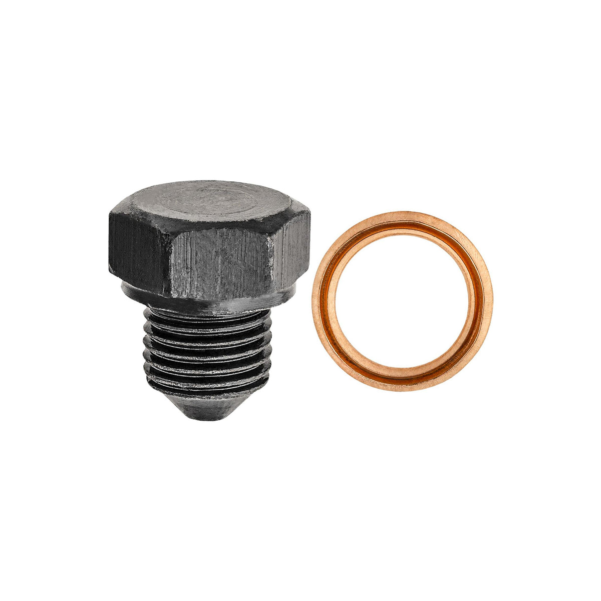 M14-1.5x14mm Oil Drain Plug with Gasket, Black Zinc