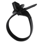 7mmx160mm Black Nylon Cable Strap Tie