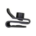 M4.8 Black Nylon U Type Nut, Panel 2mmMax., 10mm Ctr Hole Edge