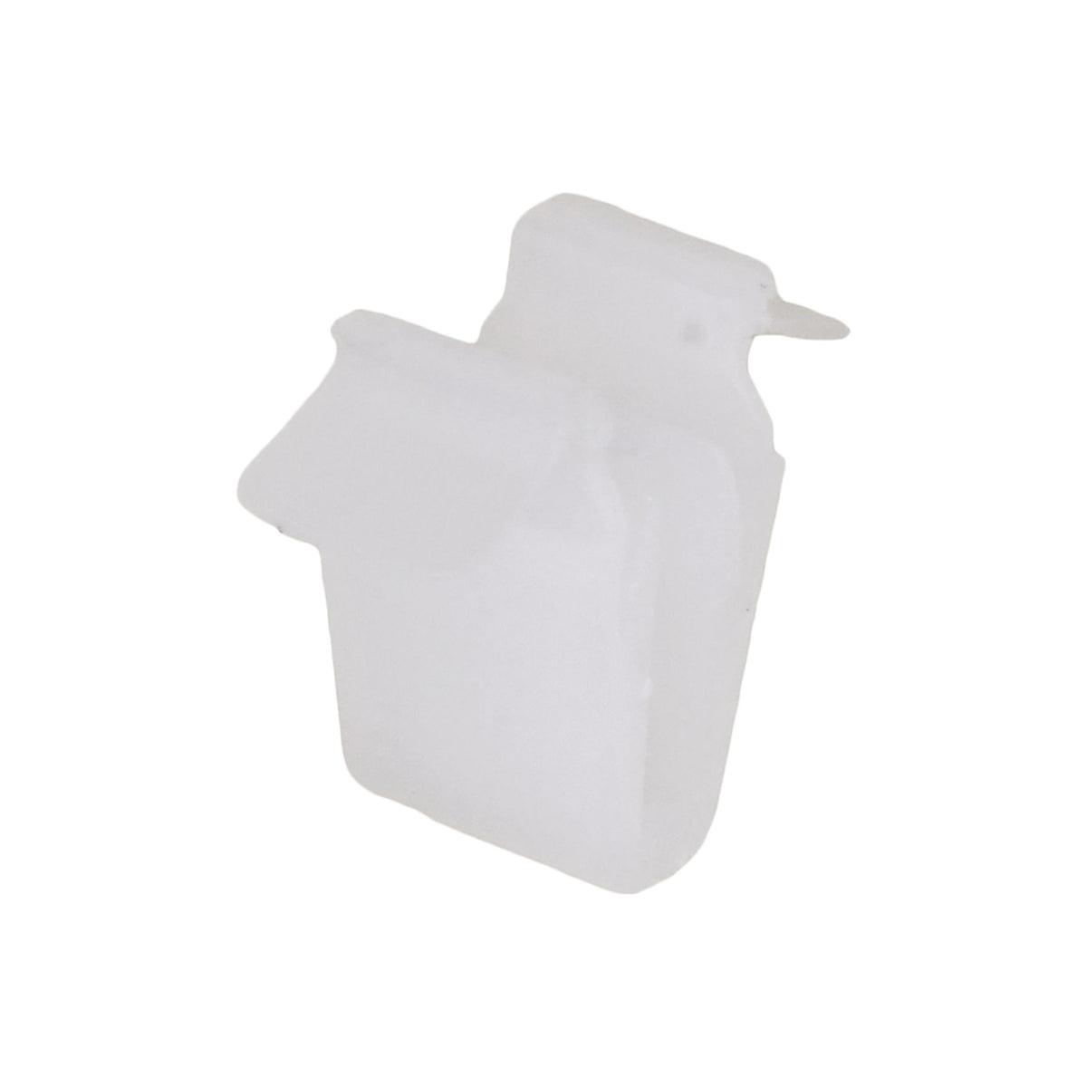White Nylon Molding Clip, 12.4mm Overall Height