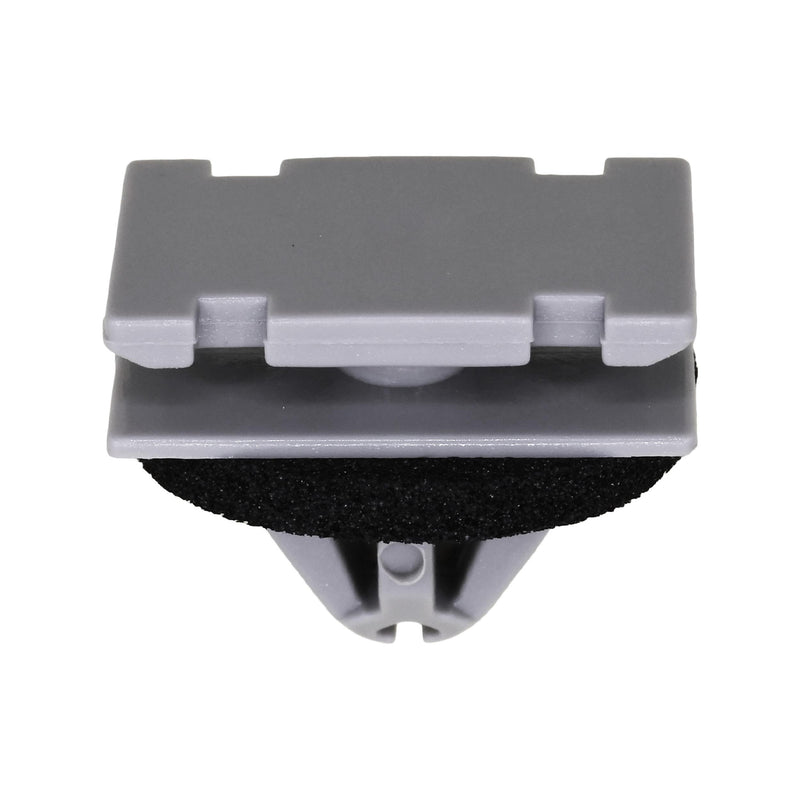 9mmx11mm Gray Nylon Rocker Molding Clip with Sealer, 12mmx20mm Top Head Size
