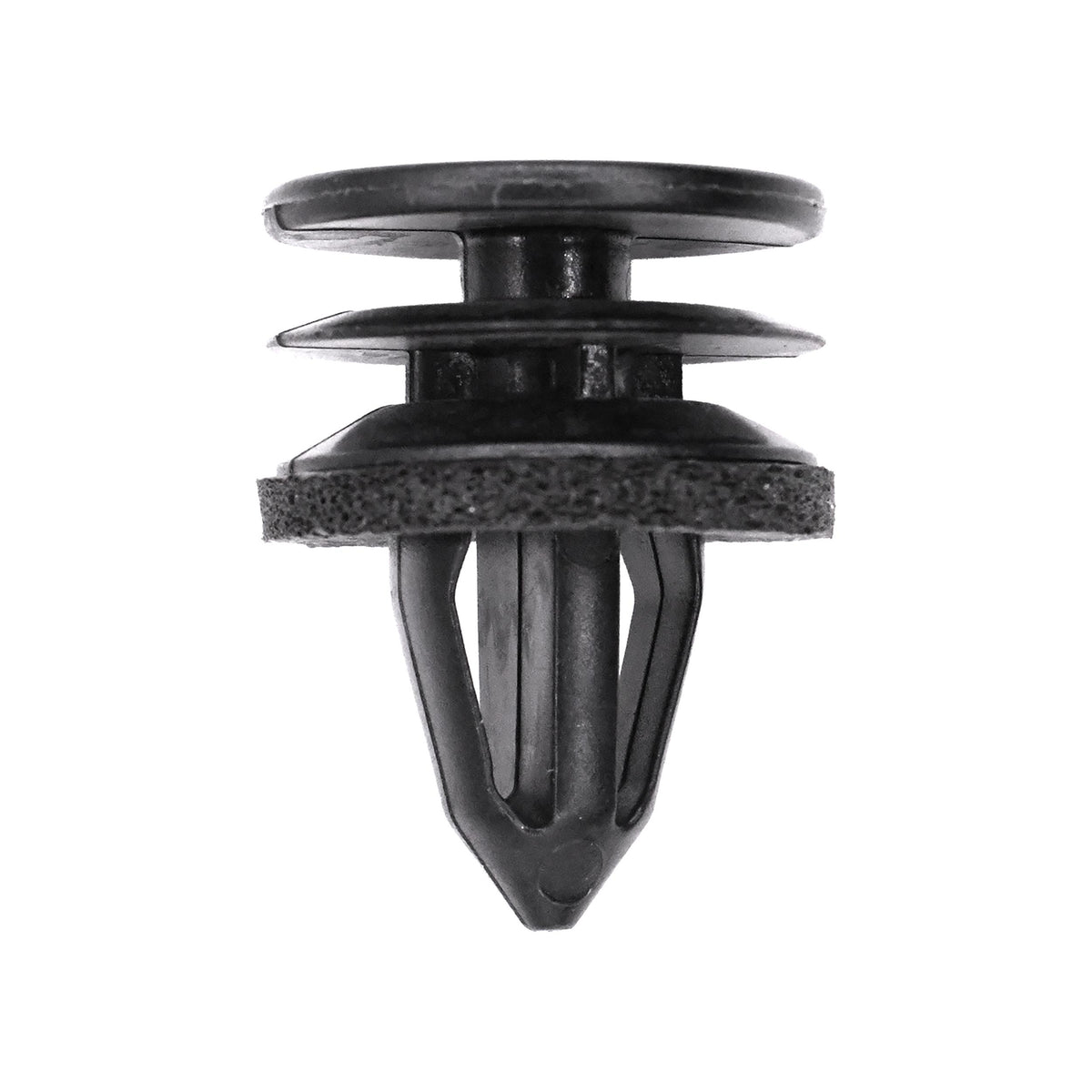 11mmx16mm Black Nylon Triple Head Christmas Tree Retainer with Sealer, 18.5mm Head