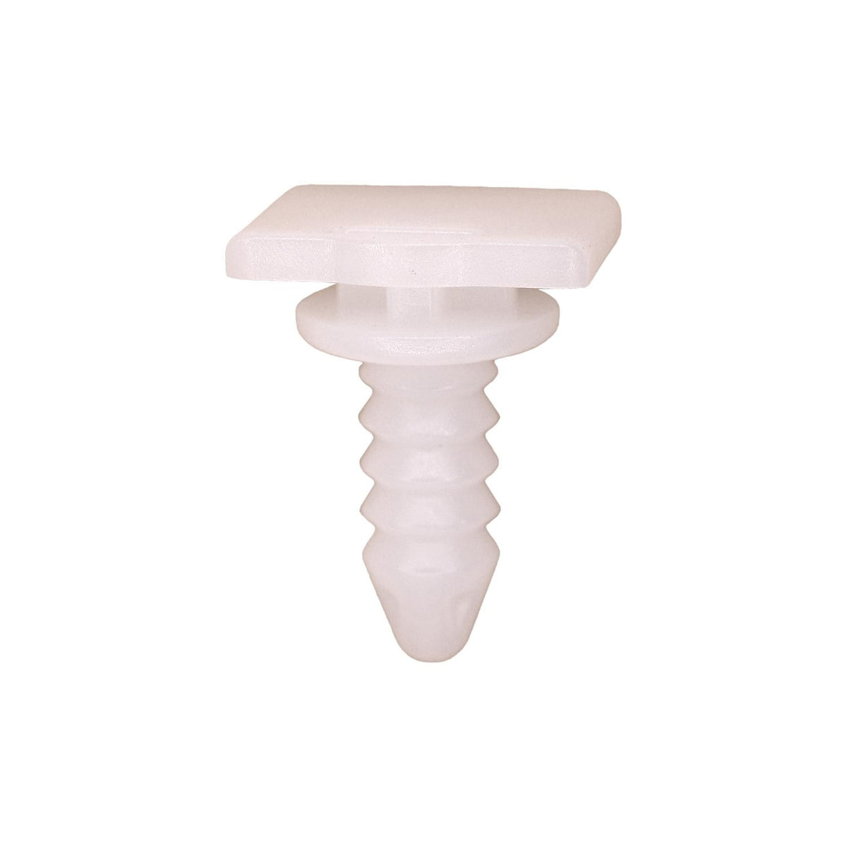 6mmx14mm White Nylon Molding Clip, 11.6mmx15mm Head