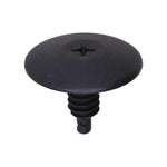 6.5mmx16mm Black Nylon Single Head Christmas Tree Retainer, 23mm Head