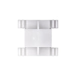 38.5mm White Nylon Molding Clip, 34mm Width