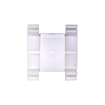 38.5mm White Nylon Molding Clip, 34mm Width