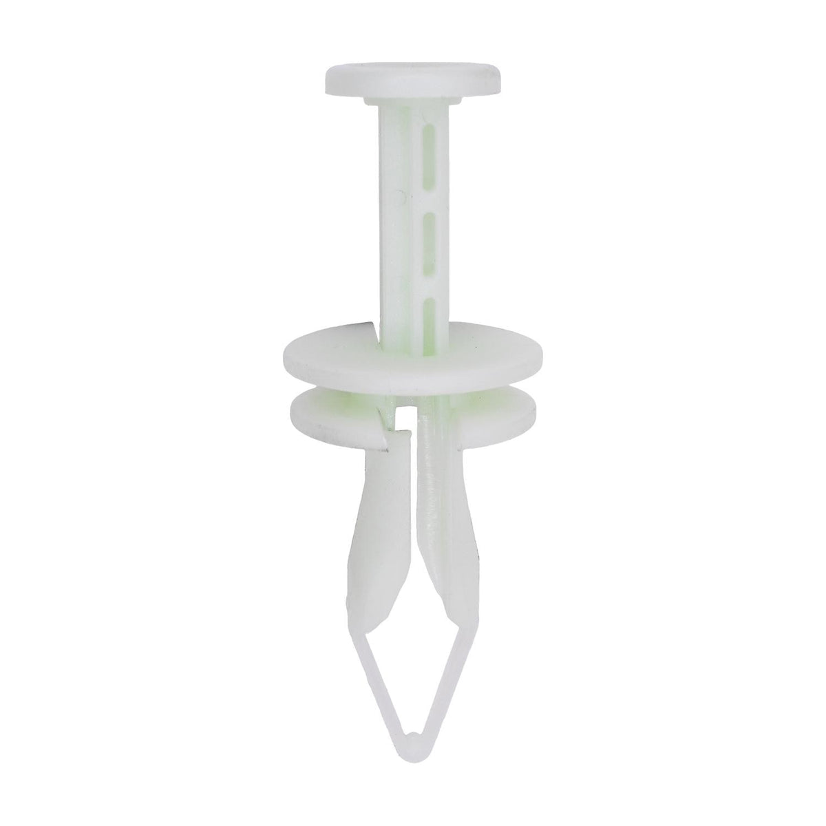 10mmx36mm White Push Type Retainer, 23.5mm Head