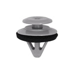 12mmx13mm Gray Nylon Double Head Christmas Tree Retainer, 18.5mm Head
