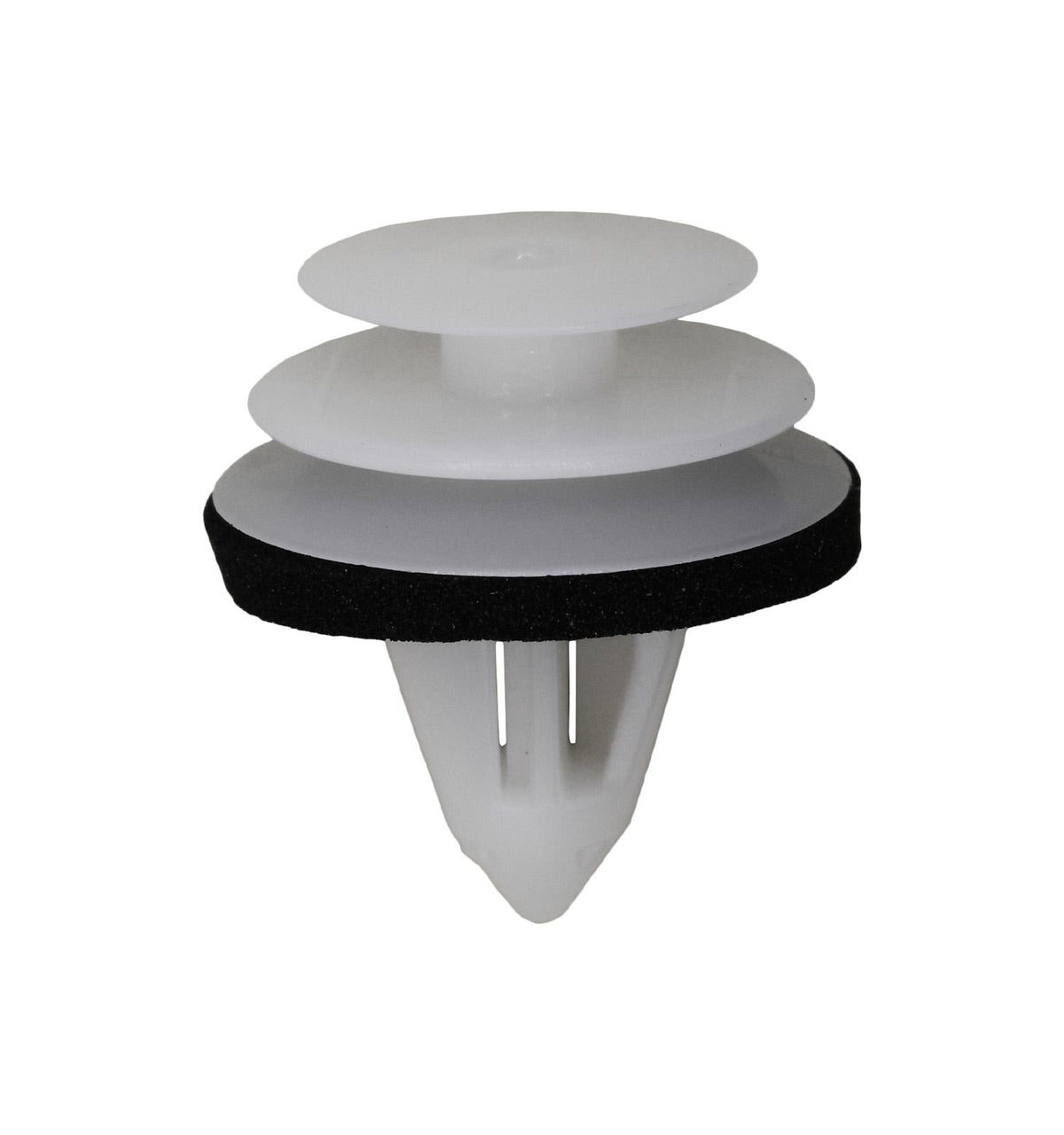9mmx13mm White Nylon Triple Head Christmas Tree Retainer, 18mm Head