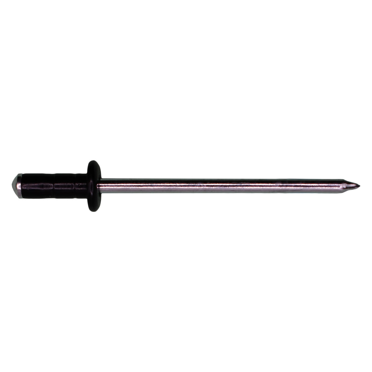1/8" Specialty Rivet, 1/32"-3/16" Grip, Black Aluminum Body, Black Steel Mandrel