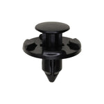 7mmx9mm Black Push-Type Retainer with Drive Pin, 20mm Head, Push-Type with Drive Pin