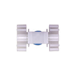 35mm White Nylon Molding Clip, 22mm Width