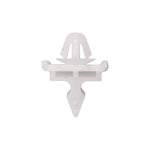 White Nylon Molding Clip, 21.5mm Overall Length