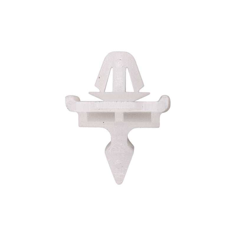 White Nylon Molding Clip, 21.5mm Overall Length