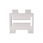 23mm White Nylon Molding Clip
