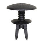8mmx8mmx15mm Black Screw-Type Retainer with Open End, 16mm Head
