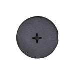 8mmx8mmx15mm Black Screw-Type Retainer with Open End, 16mm Head