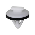 10mmx13mm White Nylon Molding Clip, 18mm Head