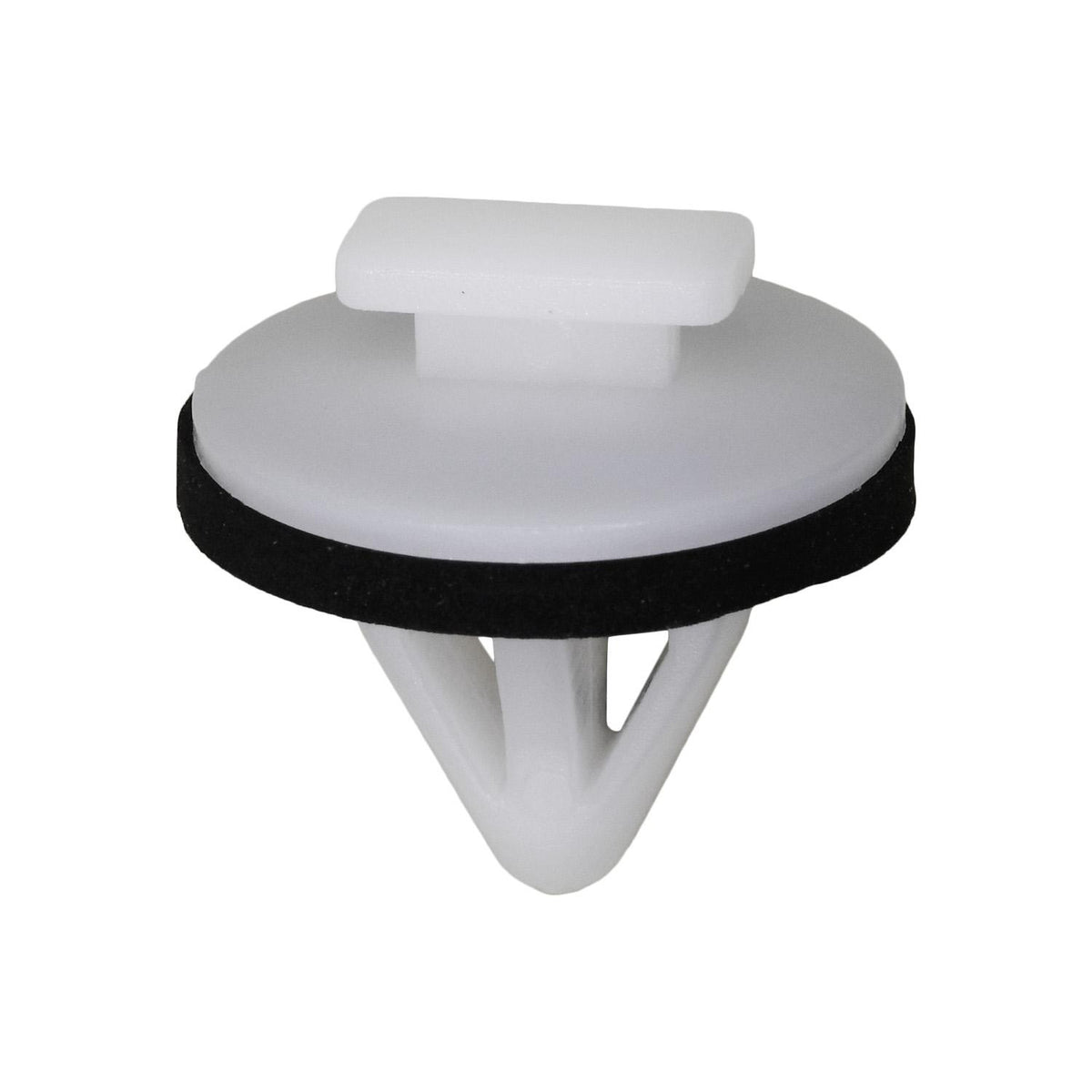10mmx13mm White Nylon Molding Clip, 18mm Head