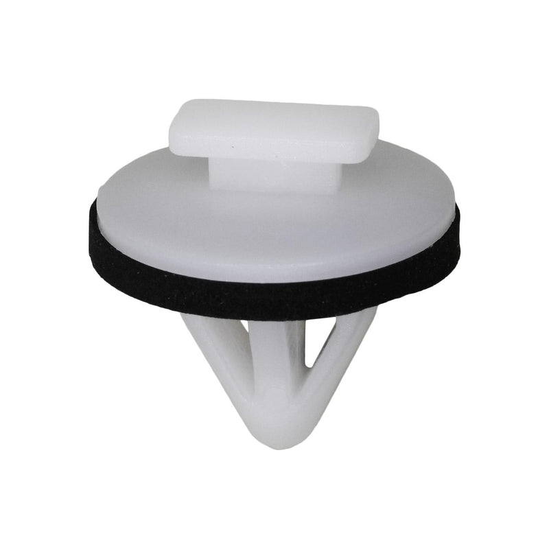 10mmx13mm White Nylon Molding Clip, 18mm Head
