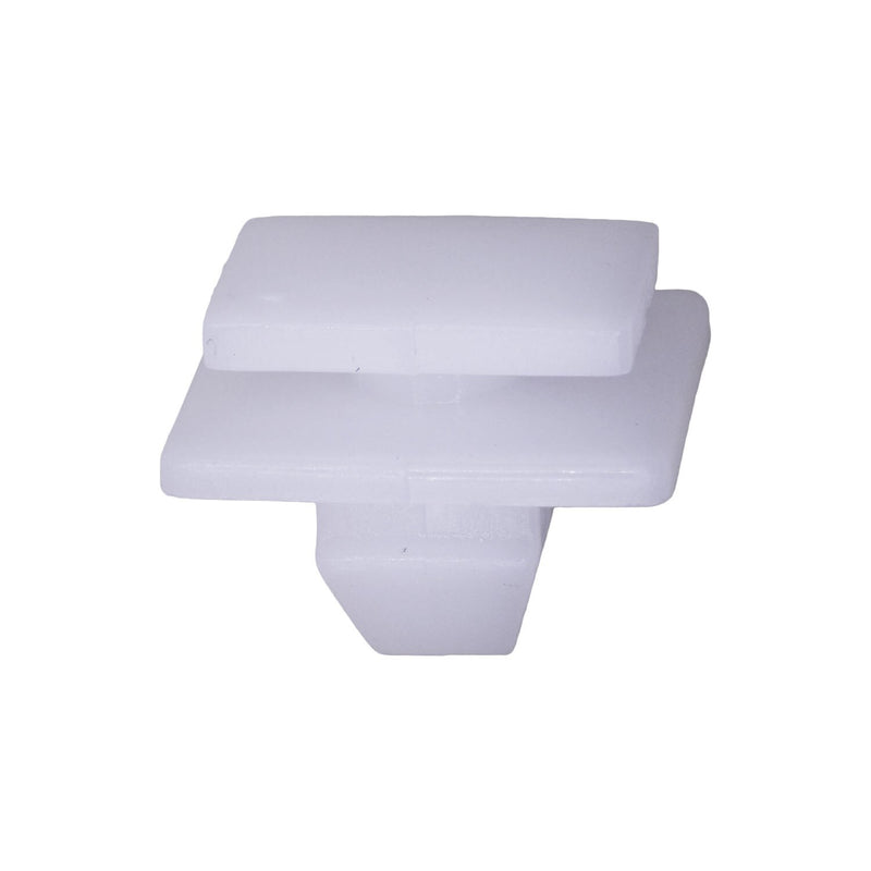 9mm White Nylon Molding Clip, 10mm X 15mm