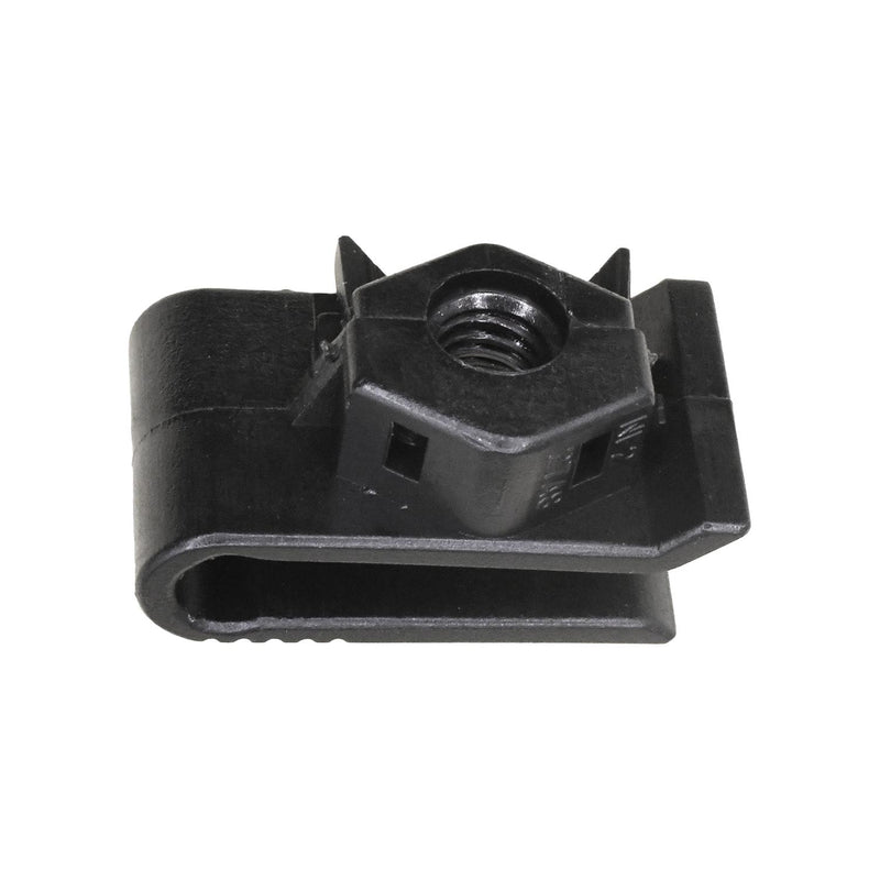 M6-1.0 Black Nylon U-Type Nut, Panel 4mmMax.