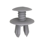 9mmx11mm Gray Screw-Type Retainer with Open End, 18.5mm Head
