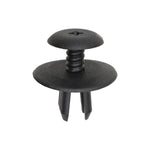 9mmx9mmx13mm Black Screw-Type Retainer with Open End, 24mm Head